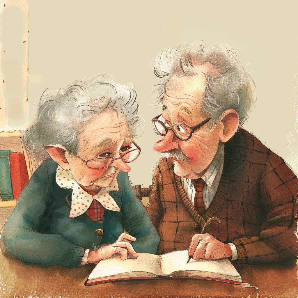 An elderly couple is worried